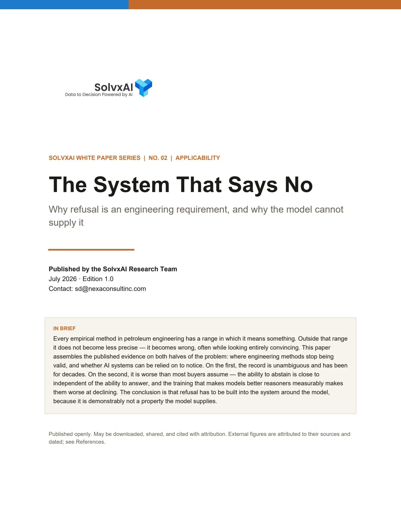 Cover of The System That Says No