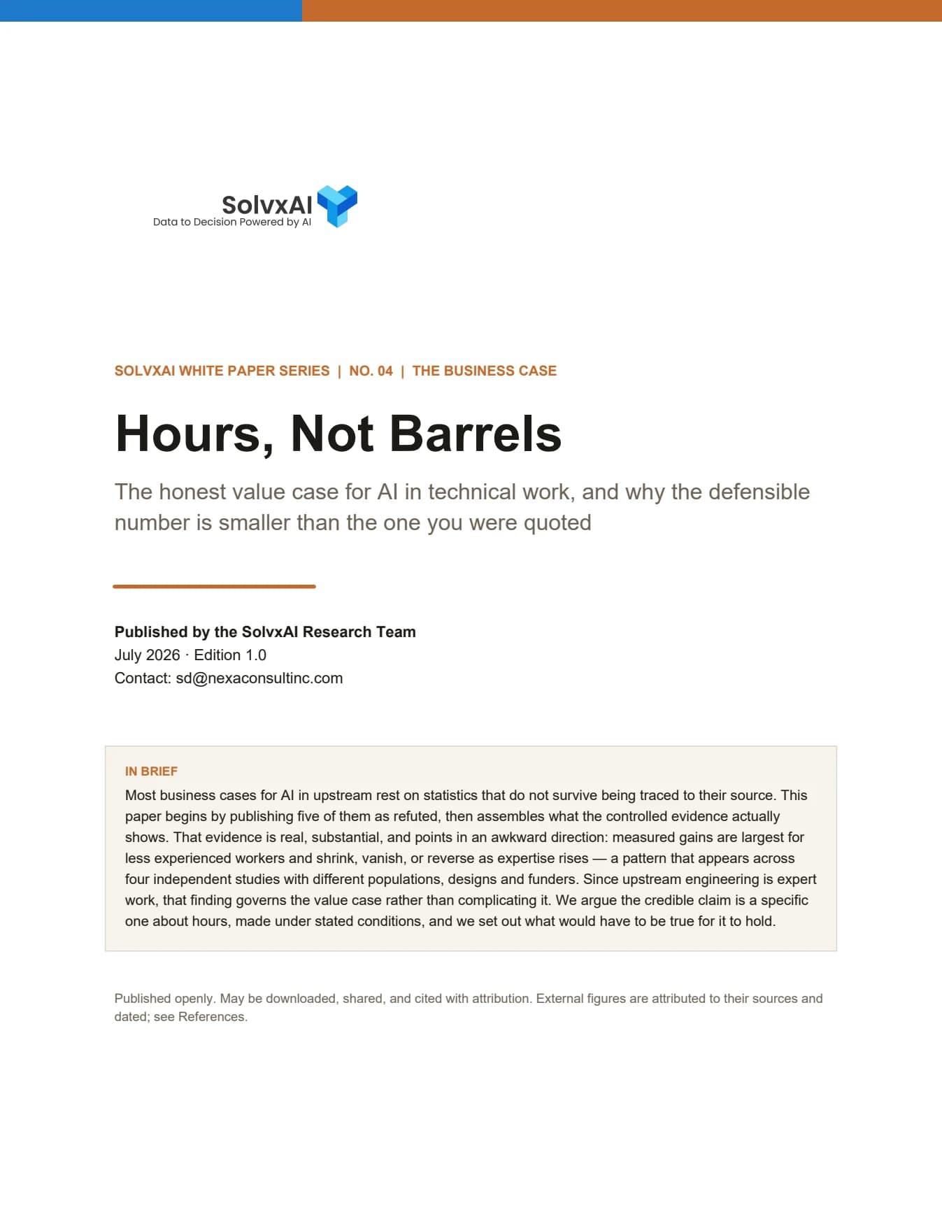 Cover of Hours, Not Barrels